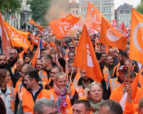 Nationwide Walkout Action Witnesses Massive Crowds Marching Across France